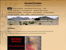 Tablet Screenshot of ancientexodus.com
